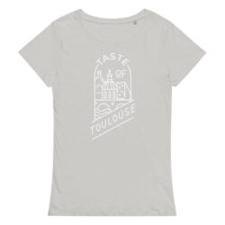 T-shirt ajusté pour femmes avec logo blanc